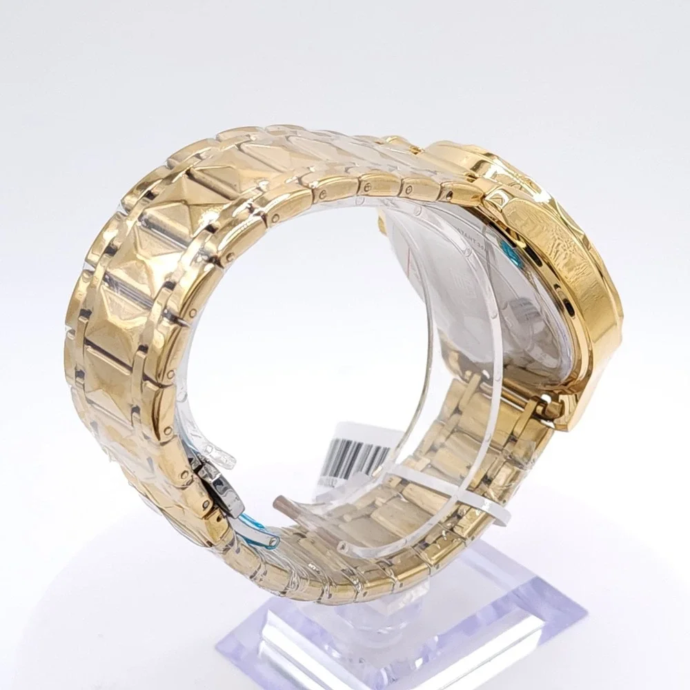 Invicta Montres Prestige MPW-0322 Men's Gold Sunburst Dial 45mm Watch New
